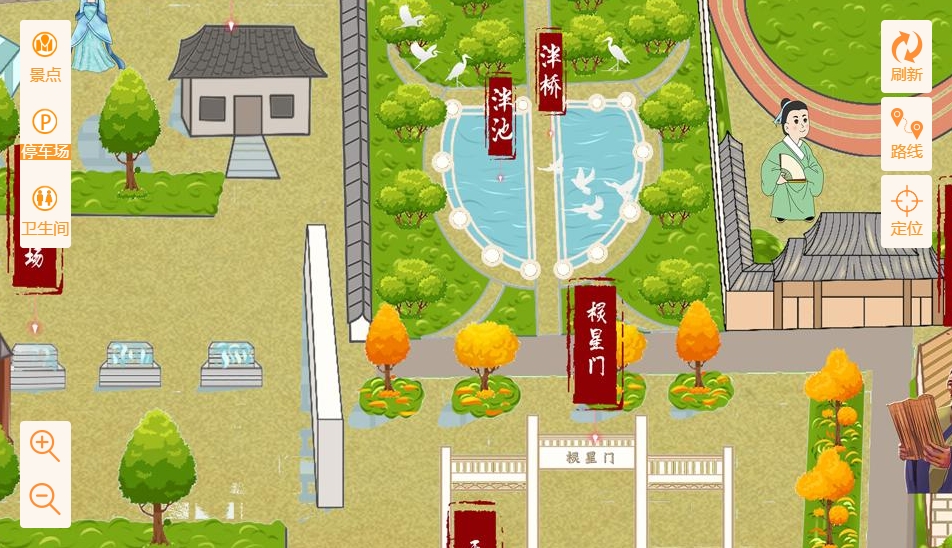 桥头镇手绘地图景区语音讲解导览系统：智慧景区建设的基石